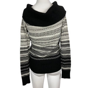 White‎ House Black Market Sweater Womens Sz S Cowl Neck Modal Cotton Wool